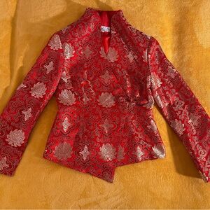 Red and Gold Brocade Jacket